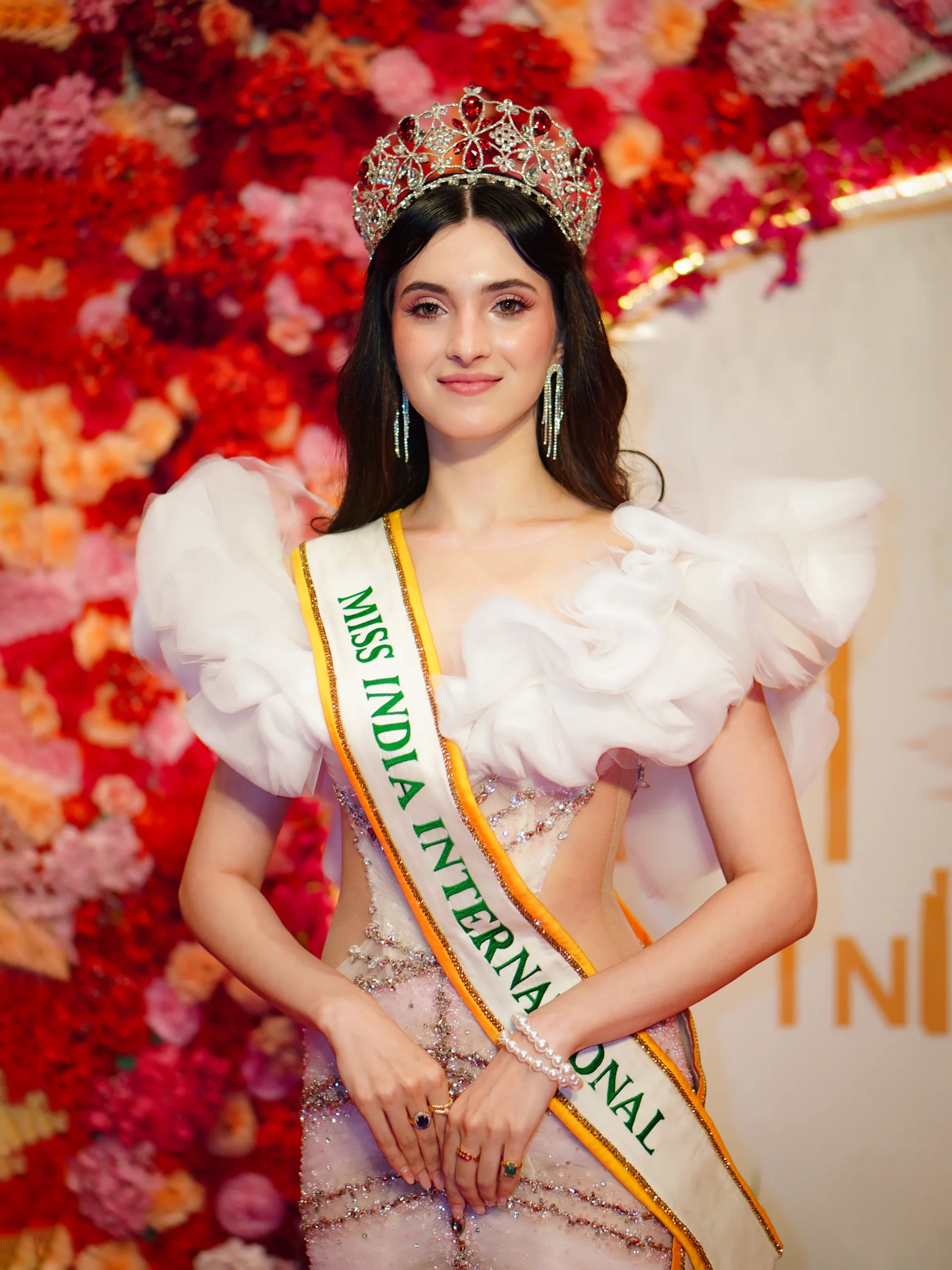Roosh Sindhu, Miss India International 2025, at the Miss Universe India 2026 event in Jaipur